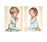 SHEGZHUC 30 x 40 cm, 2 paquetes de pintura de diamantes, ángel rezando, elfos, hadas, arte de bordado, punto de guardia, pintura de diamantes