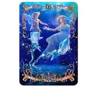 SHEGZHUC 30 x 40 cm Pintura de diamante Signo del Zodiaco Piscis 5D Pintura de Diamante Signo del Zodiaco Piscis Pintura de Diamante Animales Peces Pintura Diamante Arte Bordado Punto