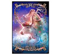 SHEGZHUC 30 x 40 cm pintura de diamante signo del zodiaco Tauro pintura diamante 5D signo del zodiaco Tauro pintura de diamantes animales toro pintura diamante arte bordado punto de cruz imágenes