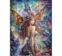 SHEGZHUC 40 x 50 cm Diamond Painting Butterfly Fee Diamond Painting Hadas y Elfos Diamante Pintura Ángel Mosaico Diamante Pintura Arte Bordado Punto de Cruz Imágenes Regalo Decoración de Pared