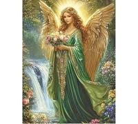SHEGZHUC 40 x 50 cm pintura de diamante adulto ángel con alas, pintura de diamantes cuadros ángel de la guarda hadas y elfos, mosaico bordado punto de cruz arte regalo, decoración de pared para