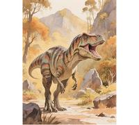 SHEGZHUC 40 x 50 cm pintura de diamantes adultos dinosaurios animales pintura diamantes imágenes dinosaurios mosaico bordado punto de cruz arte regalo de decoración de pared para dormitorio salón