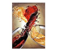 SHEGZHUC Diamond Painting Copa de vino champán 40 x 50 cm - pintura de diamantes cuadros vino pintura por números Crystal Art perlas