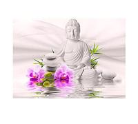SHEGZHUC Pintura de diamante Buda Orquídeas 40 x 30 cm Cuadros Diamantes 5D de Budas Cuadros de Diamantes Budas Pintura Diamantes Violeta Pintar con Diamantes Orquideas Pintura de Diamante Flores