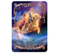 SHEGZHUC Pintura de diamante signo del zodiaco Aries 30 x 40 cm 5D Diamond Painting Signo del zodiaco Aries Pintura de diamantes Animales Ovejas Pintura Diamante Arte Bordado Punto de Cruz Imágenes