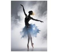 SHEGZHUC Pintura de diamantes para adultos, bailarina de estrellas, 30 x 40 cm, pintura de diamantes, imágenes de ballet, mujer bailarina, mosaico, bordado, punto de cruz, arte, regalo, decoración de