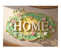 SHEGZHUC Pintura de diamantes para adultos, Sweet Home, 40 x 30 cm, cuadro de pintura de diamantes, placa para puerta de casa, mosaico bordado de punto de cruz, regalo de arte, decoración de pared