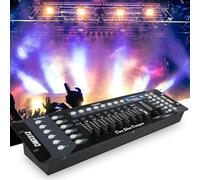 SHEHDS Controlador DMX DJ 192 - Controlador DMX con pantalla LCD para luces de DJ, pubs, clubes nocturnos, discoteca