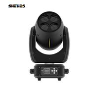 SHEHEDS 4x40W RGBW LED Zoom, haz y lavado ojos de abejas pequeñas 180W haz de luz con cabezal móvil para fiesta de baile TKV Bar Dj Disco boda 4x40w