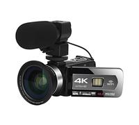 SHEHUALI Cámara de Vlogging, Video Vlogging Camcorder Auto Focus 4 8MP Cámara de vlogging de Zoom Digital Webcam con 2.4g Control Remoto inalámbrico(Standard,AF6-Mic-Lens)