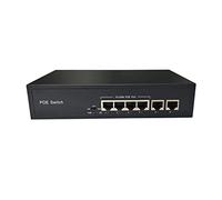 SHEHUALI Cámara Web, 4CH 48W La Red PoE Cambiar con 10 / 100Mbps IEEE 802.3 AF/A Otras ETHERNET IP Cámara/Inalámbrico Ap/CCTV Sistema de cámara