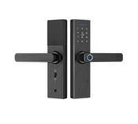 SHEHUALI Cerradura Inteligente, Bloqueo de huellas dactilares wifi for bloqueo electrónico inteligente con huella digital biométrica Entrada sin llave 35-50 mm espesado