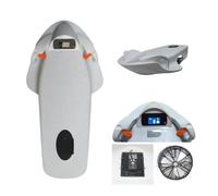 SHEHUALI Patinete Submarino, Tabla de Surf eléctrica F2 con Motor a Chorro, Scooter acuático de hélice subacuática de Alta Velocidad, Tabla de Surf eléctrica for embarcaciones