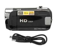 SHEHUALI Videocámara, 2.4 Inch HD Camera D90 1080P 16MP Digital Camera 2.4 Inch Rotatable Screen Camcorder 16X Zoom HD Video Recorder with Fill Light(Nero)