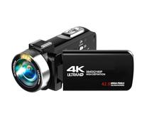 SHEHUALI Videocámara, 4K Portable Digital Photography Camera 2 in1 Photo Video Record DV Travel Video Camera 18X Zoom 3'' Rotatable Screen with Flash(Without Card,Standard)