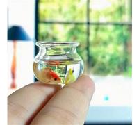 Shein 1:12 Miniatura de casa de muñecas, acuario decorativo de juguete micro, juguete de núcleo lindo muebles en miniatura de casa de muñecas, accesorios mi