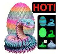 Shein 1/2/3/4/5 piezas de serpientes impresas en 3D con huevos sorpresa, gecko, adornos de mesa para decoración del hogar y oficina, adecuados para estatuas