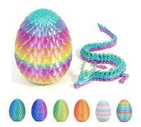 Shein 1/2/3/4/5 piezas Huevos sorpresa de dragón impresos en 3D, Huevos de dinosaurio impresos en 3D, Juguetes de escritorio, Gecos impresos en 3D, Juguetes
