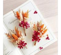 Shein 1/2/3/4/6/8/10/12 piezas Ramo de flores secas naturales mini, decoración del hogar, decoración de tartas, regalo para buzón, decoración de ramo de nov