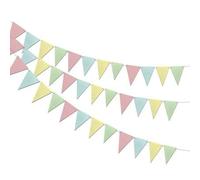 Shein 1/2/3 piezas Guirnalda de banderines de papel pastel con temática de "PRIMERA VUELTA AL SOL" con garlandra de banderines con dibujo de macaron, dosel