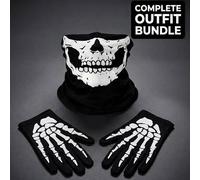 Shein 1/2/3 piezas Pasamontañas con máscara facial divertida con calavera, unisex, adecuado para ciclismo diario, fiestas, actividades al aire libre