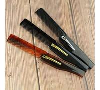 Shein 1/2/3 piezas Peine de dientes finos con mango de acero inoxidable Peine plegable portátil para desenredar el cabello para todo tipo de cabello, de vue