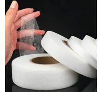 Shein 1/2/3cm X 60M Entretela adhesiva doble cara blanca de tela no tejida, delgada, termoadhesiva, accesorios de prenda, forro, cinta de inserción, borde i