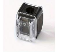 Shein 1/2/4 PIEZAS Sacapuntas de lápiz de maquillaje con orificio único y tapa transparente - Perfecto para delineador de ojos, delineador de labios y cejas