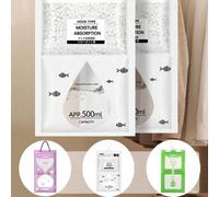 Shein 1/2/5/10/20 piezas Desecante deshumidificador anti moho, el desecante se puede colgar en bolsas de armario, absorción de humedad para uso doméstico en