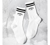 Shein 1/2/5 pares de calcetines de tripulación suaves y cómodos con estampado de letra y barra Brooklyn 1898 New York para mujeres/hombres/estudiantes, adec