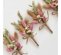 Shein 1/2/6/12/20 piezas Ramo de flores en estilo bohemio | Decoración floral de mini jarrón | Decoración de escritorio | Regalo para buzón