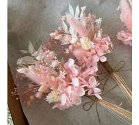 Shein 1/2/6/12/20 Piezas Ramo de flores secas mini, Decoración navideña, Caja de regalo para propuesta a dama de honor, Centros de mesa de boda bohemia, Peq