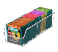 Shein 1/2 piezas Bolsa de té y recipiente para especias transparente multifuncional - Caja de almacenamiento de cocina ahorradora de espacio para volver al