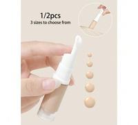 Shein 1/2 piezas Botella de bomba de crema cosmética de vacío transparente con bomba de presión, botella de loción de vacío reutilizable para contenedor de
