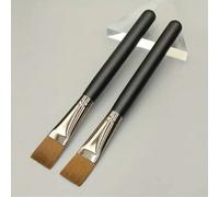 Shein 1/2 piezas Brocha cuadrada plana para base, brocha suave para corrector, brocha mezcladora de BB cream y máscara facial, herramienta de maquillaje par