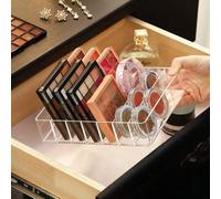 Shein 1/2 piezas Caja de almacenamiento multifuncional para paleta de sombras de ojos, caja de almacenamiento de cosméticos, bandeja organizadora de lápices