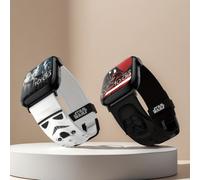 Shein 1/2 piezas Correa de reloj inteligente de silicona negra y blanca con diseño de Stormtrooper de Star Wars, compatible con Apple Watch, regalo ideal pa