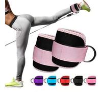 Shein 1/2 piezas Correa para el tobillo para equipos de cuerda y bandas de resistencia, correa para el tobillo en forma de D, ajustable, para uso doméstico,