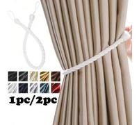 Shein 1/2 piezas Cuerda tejida de poliéster para sujetar cortinas de ventana, opciones de multicolor y tamaño, adecuado para fijar y decorar cortinas, regal