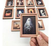Shein 1/2 piezas Imanes de refrigerador de madera con forma de fantasma divertidos y creativos para Halloween - Diseño retro personalizado, pegatinas de ref
