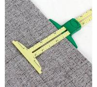 Shein 1/2 piezas Regla de escala de pulgadas 5-EN-1 Regla de costura para coser, medir y acolchar, herramienta de medición de aluminio y plástico deslizante