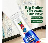 Shein 1/2 piezas Rodillo grande para reparación de pared con pintura látex autoadhesiva, herramienta de limpieza de pared interior, pasta de reparación de p