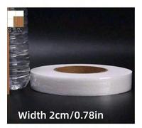 Shein 1/2 Rollo 60M de cinta de dobladillo termoadhesiva, entretela fusible doble cara, web fusible de tela por calor, sin tejido adhesivo termofusible para