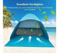 Shein 1/2 Set Refugio Automático Rápido con Protección UV para Playa, Camping y Pesca al Aire Libre, Toldo Sombra de Playa Ligero, Diseño Portátil con Bolsa