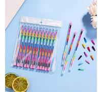 Shein 1/3/10/20/30 piezas/Set de 11 colores de crayones, lápices de colores, útiles escolares, materiales de arte, suministros para el aula, útiles escolare