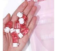 Shein 1/3/5/10/15/20/25/30/35/40/45/50/100 piezas Botellas transparentes recargables de tamaño de viaje de 2ml con tapa abatible, envase de vidrio portátil