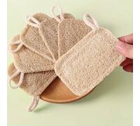 Shein 1/3/5/10/15/20 piezas Estropajos de seda natural - Esponjas de cocina reutilizables sin arañazos, herramientas de limpieza, cepillo de inodoro, acceso