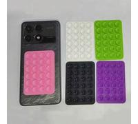 Shein 1/3/5/10 piezas Funda de teléfono de silicona con ventosa cuadrada, 24 piezas Ventosas de silicona grandes para teléfono celular (10 piezas de color