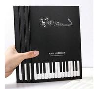 Shein 1/3/5 Piezas de Cuaderno de Música de Piano de Cinco Líneas Sencillo, Adecuado para Práctica de Piano y Tarea de Clase de Música, Pizarra Musical, Pia