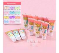 Shein 1/3/5 Piezas Kit de Pegamento de Crema DIY - Tubos Coloridos para Pasadores de Cabello, Peines, Marcos de Fotos y Fundas de Teléfono DIY - Regalos Per